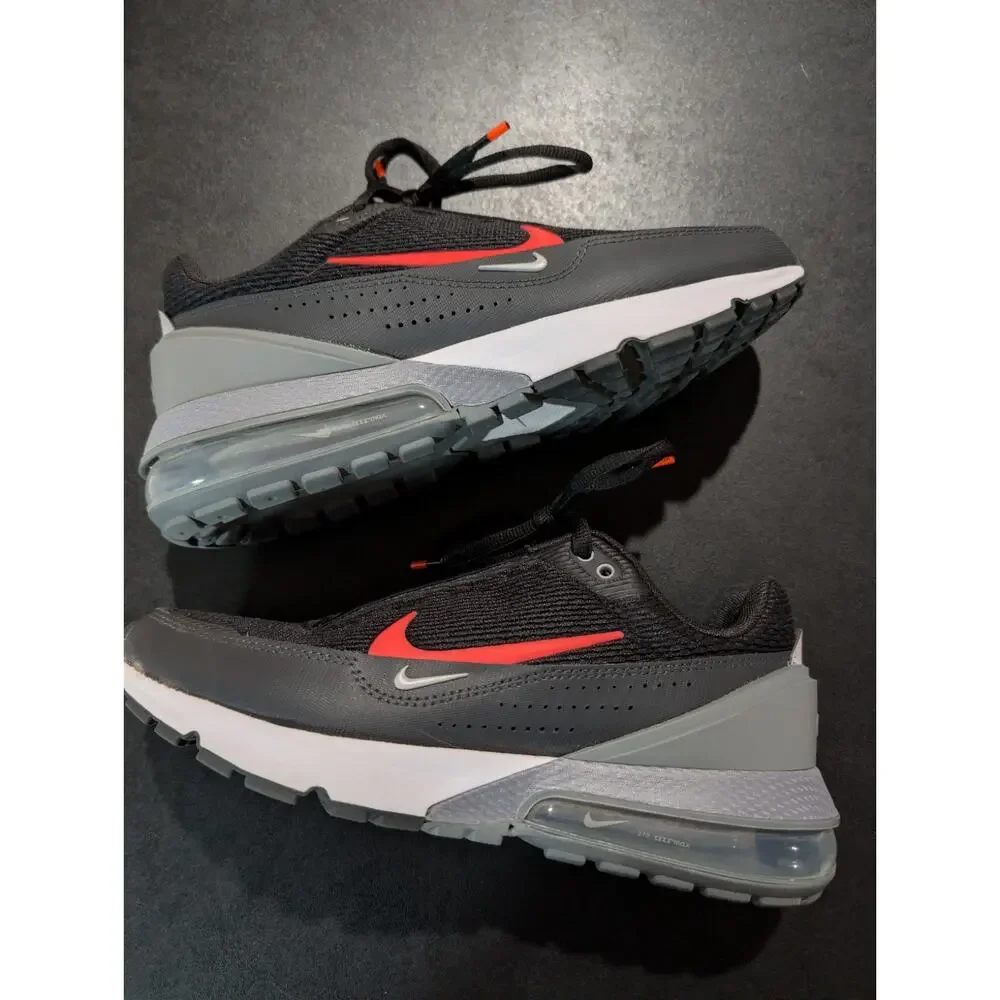 Nike Air Max Pulse Mens Sportswear Shoes Black FQ4156-001 Size 8 Orange Black